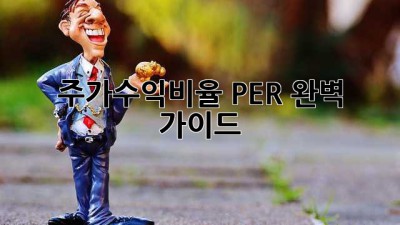 주가수익비율 PER 완벽 가이드
